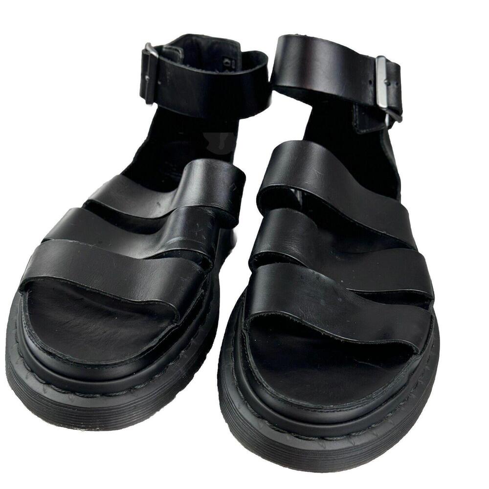 Dr. Martens Women's Clarissa II Gladiator Black Patent Leather Sandals US: 8 - Picture 3 of 15